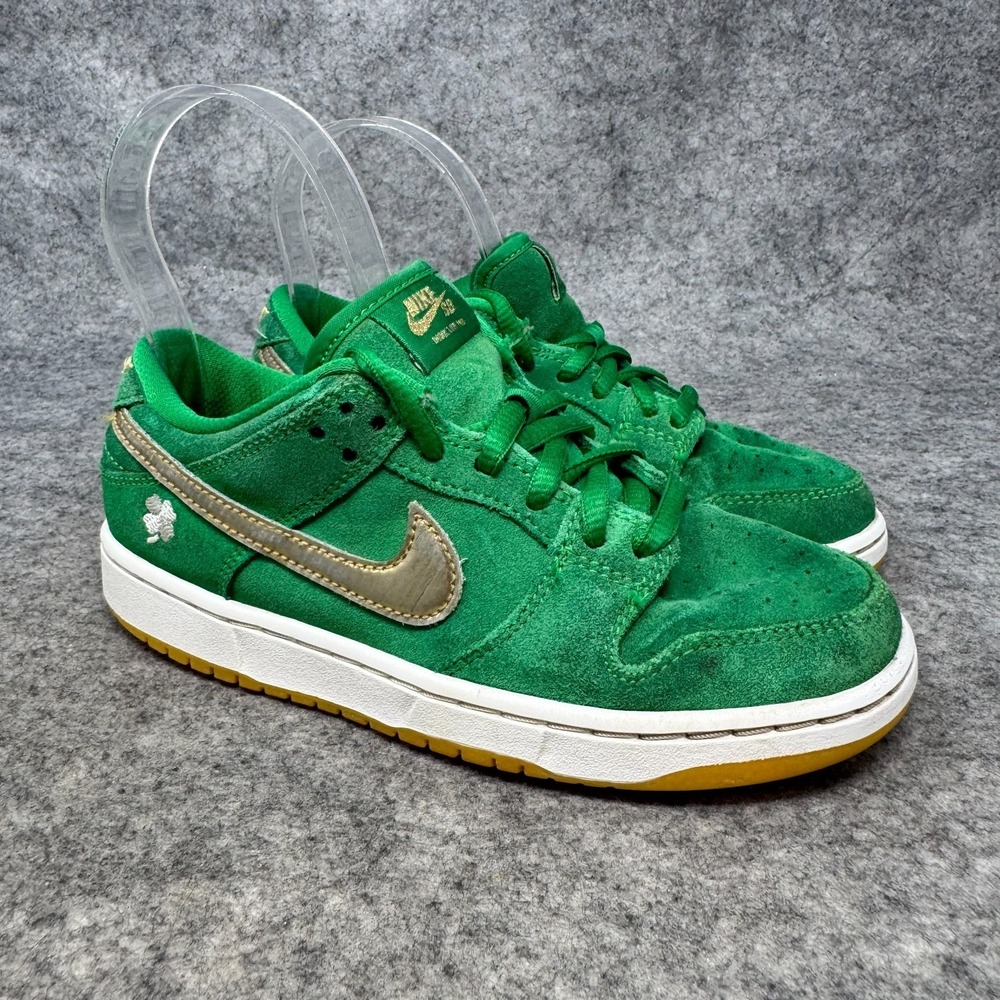 NIKE SB DUNK LOW PRO (PS) "ST PATRICKS DAY" Lucky Green Gold SZ 1Y DN3675 303